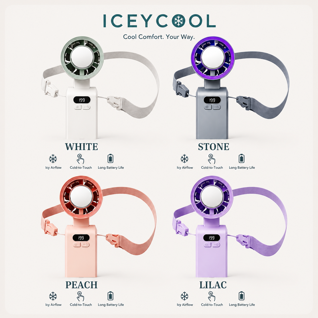ICEYCOOL HANDHELD COOLING FAN