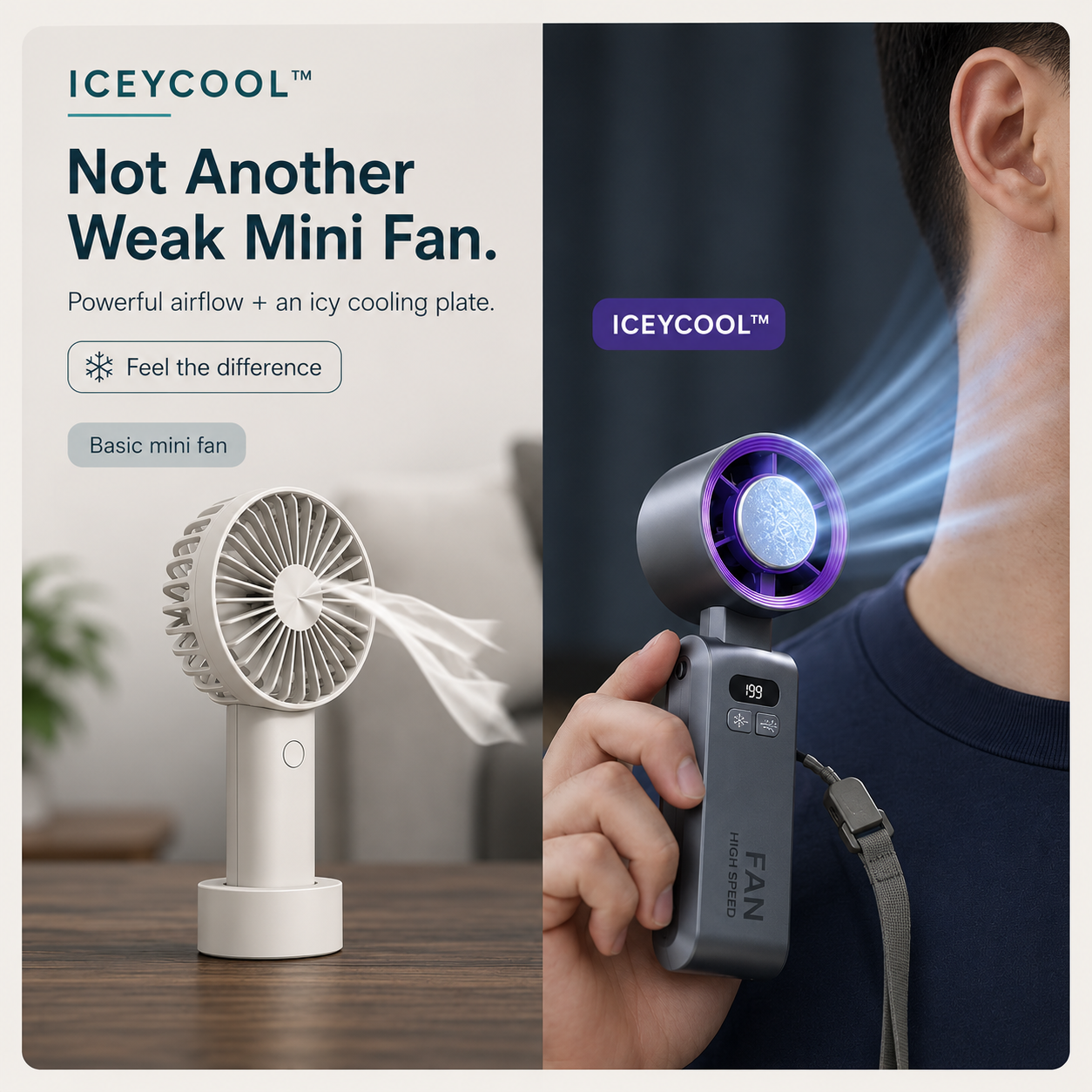 ICEYCOOL HANDHELD COOLING FAN
